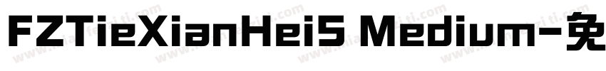 FZTieXianHeiS Medium字体转换